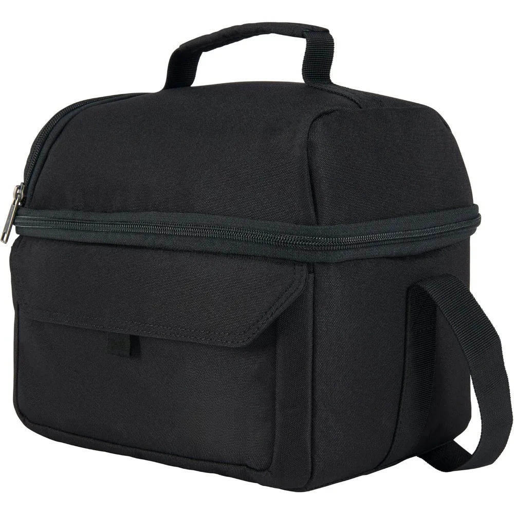 Insulated 12 Can Two Compartment Lunch Cooler, Durable Fully-Insulated Lunch Box, Dual Compartment (Black)
Insulated 12 Can Two Compartment Lunch Cooler, Durable Fully-Insulated Lunch Box, Dual Compartment (Black)