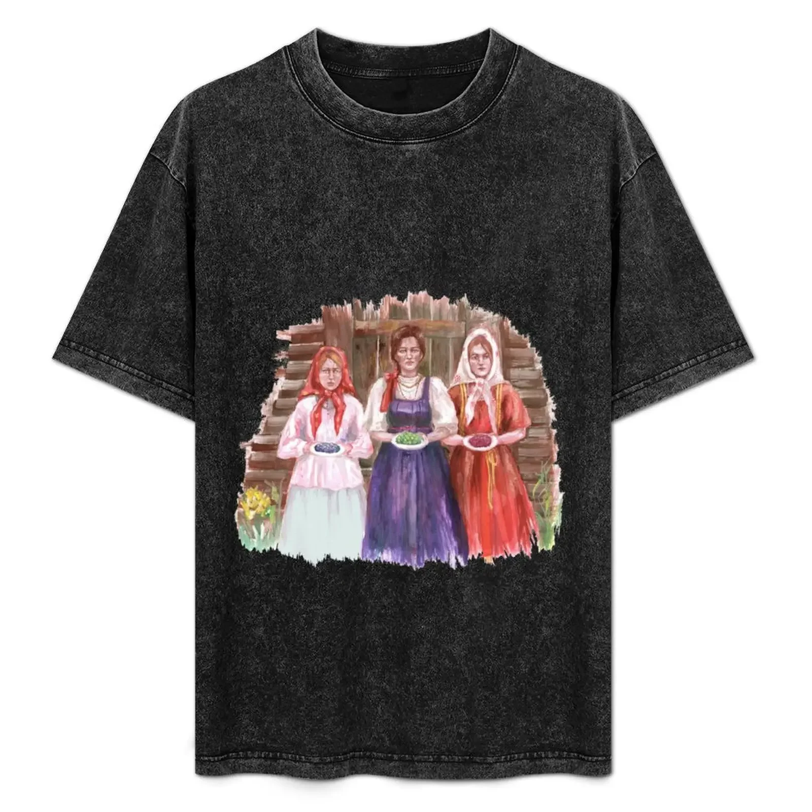 Slavic peasant girls T-Shirt Soft Casual Short Sleeve Cotton Tee
Slavic peasant girls T-Shirt Soft Casual Short Sleeve Cotton Tee