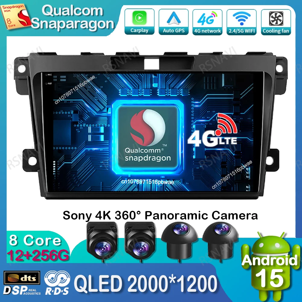 Android 15 Car Radio For Mazda CX-7 CX7 2008 2009 2010 2011 2012 2013-2015 DSP Qualcomm Autoradio 4G LTE Head Unit Navigation BT
Android 15 Car Radio For Mazda CX-7 CX7 2008 2009 2010 2011 2012 2013-2015 DSP Qualcomm Autoradio 4G LTE Head Unit Navigation BT