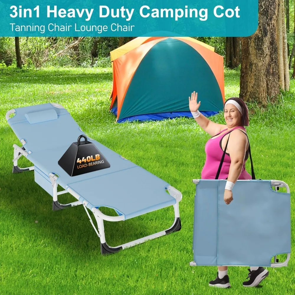 HOME 3 in 1 Sun Tanning Chair, Heavy Duty Folding Chaise Lounge Chairs, Oversized with Mat/Pillow/Face Arm Hole
HOME 3 in 1 Sun Tanning Chair, Heavy Duty Folding Chaise Lounge Chairs, Oversized with Mat/Pillow/Face Arm Hole