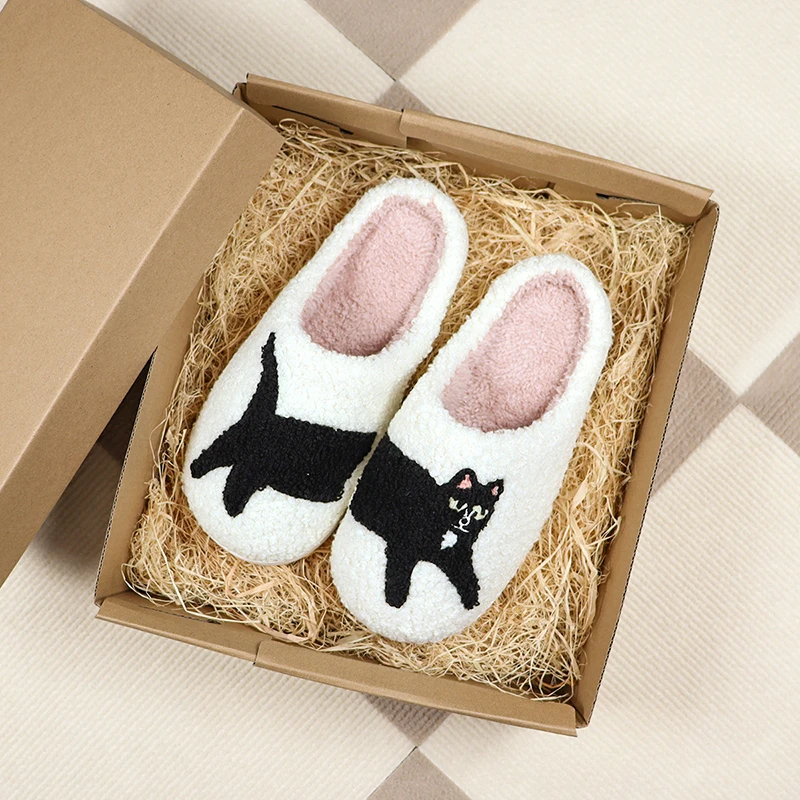 Kawaii Kitty Cotton Slippers Ladies Cozy Casual Indoor Plush Slippers Fall Winter Warm Slippers Shoe Home Bedroom Floor Slippers
Kawaii Kitty Cotton Slippers Ladies Cozy Casual Indoor Plush Slippers Fall Winter Warm Slippers Shoe Home Bedroom Floor Slippers