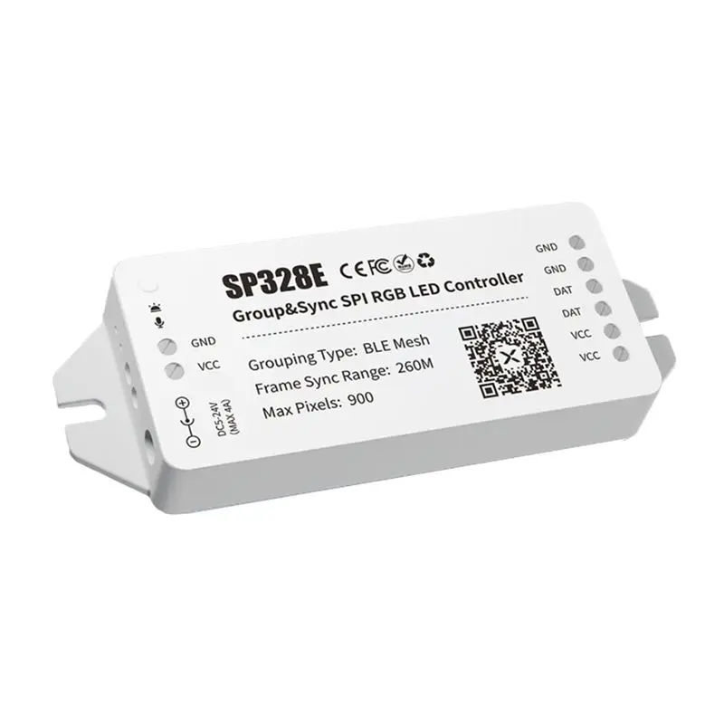 AA14 New SP328E SPI LED Controller Withmesh Bluetooth APP Wireless Signal Amplifier Sync Control Light Controller
AA14 New SP328E SPI LED Controller Withmesh Bluetooth APP Wireless Signal Amplifier Sync Control Light Controller
