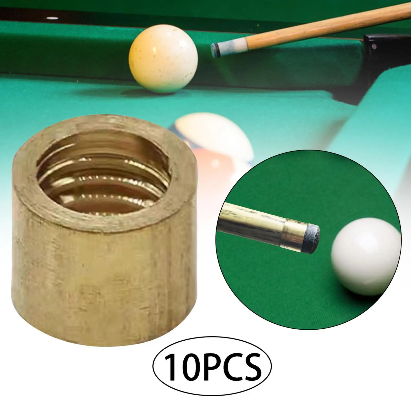 Copper Brass Ferrules Set for Billiard Cue Head Repair Lightweight Pool Cue Stick Accessories for Table Maintenance
Copper Brass Ferrules Set for Billiard Cue Head Repair Lightweight Pool Cue Stick Accessories for Table Maintenance
