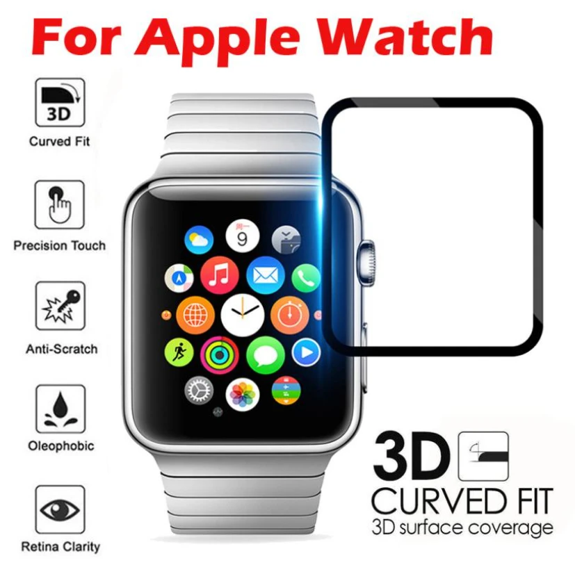 3D HD Tempered Glass For Apple Watch 40mm 44mm Series 4 5 6 Black Screen Protector Film For iWatch 42mm 38mm Series 3 2 1
3D HD Tempered Glass For Apple Watch 40mm 44mm Series 4 5 6 Black Screen Protector Film For iWatch 42mm 38mm Series 3 2 1