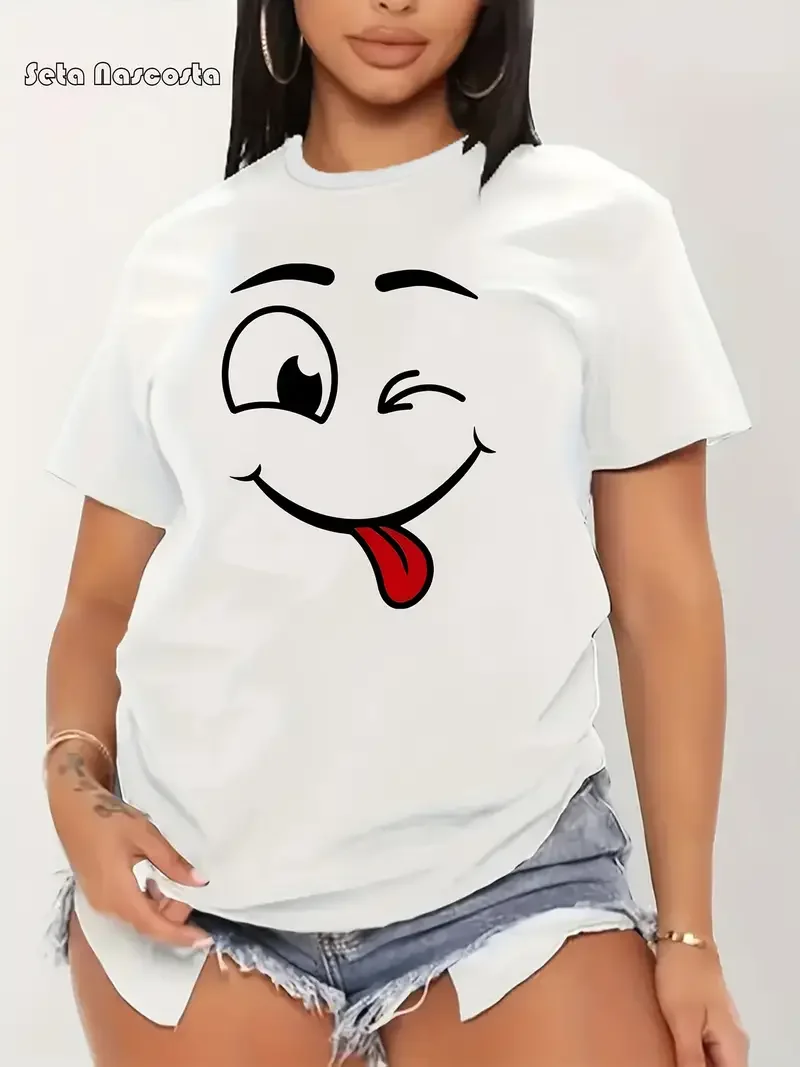 Футболка больших размеров с принтом улыбки, с забавной графикой выражения на коротких рукавах, безопасные варианты оплаты
Футболка больших размеров с принтом улыбки, с забавной графикой выражения на коротких рукавах, безопасные варианты оплаты