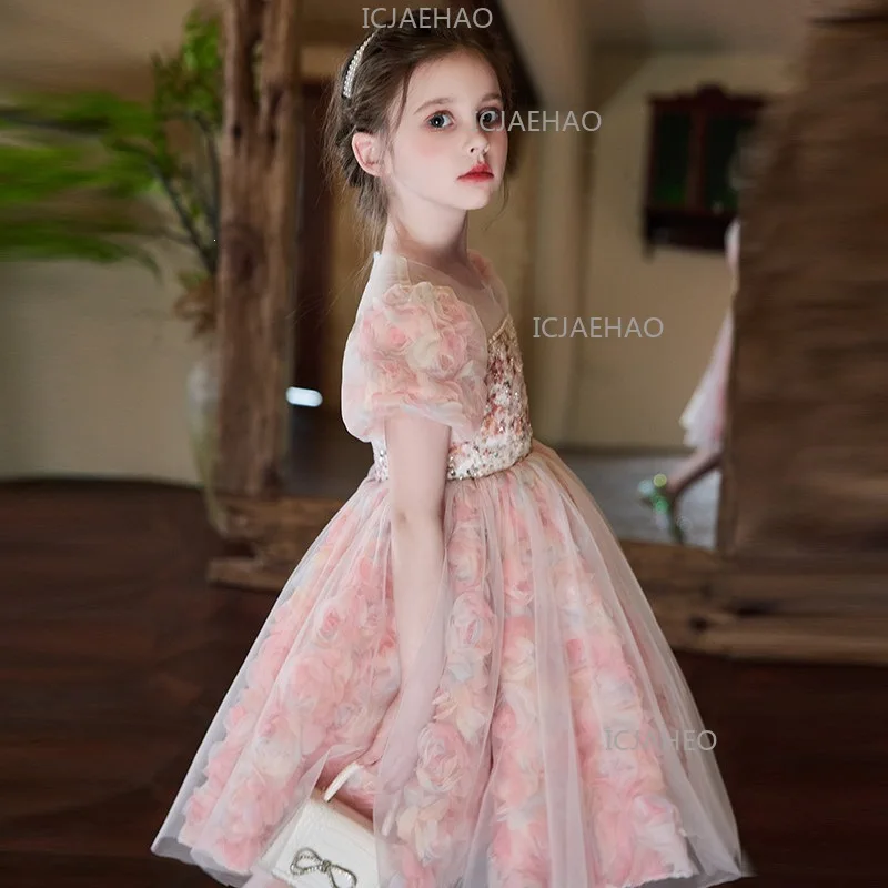 Girls Dress Little Girls Forest StyleFormal Gown 2026 New Summer Arrival Costume Pink Floral Birthday Princess Dress Stylish
Girls Dress Little Girls Forest StyleFormal Gown 2026 New Summer Arrival Costume Pink Floral Birthday Princess Dress Stylish
