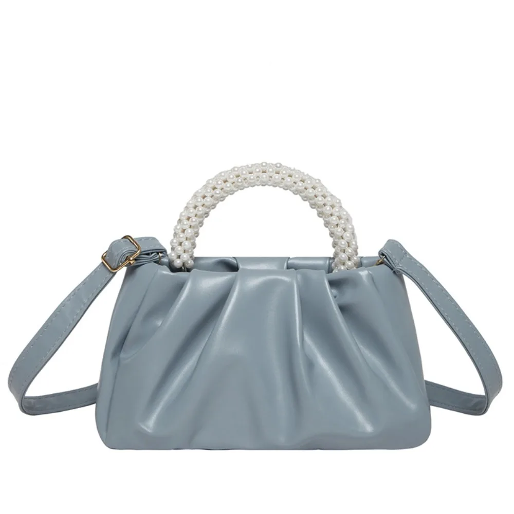 All-match Solid Color Cloud Bag Imitation Pearl Portable Pearl Handbag Square Korean Style Women Shoulder Bag Girls
All-match Solid Color Cloud Bag Imitation Pearl Portable Pearl Handbag Square Korean Style Women Shoulder Bag Girls