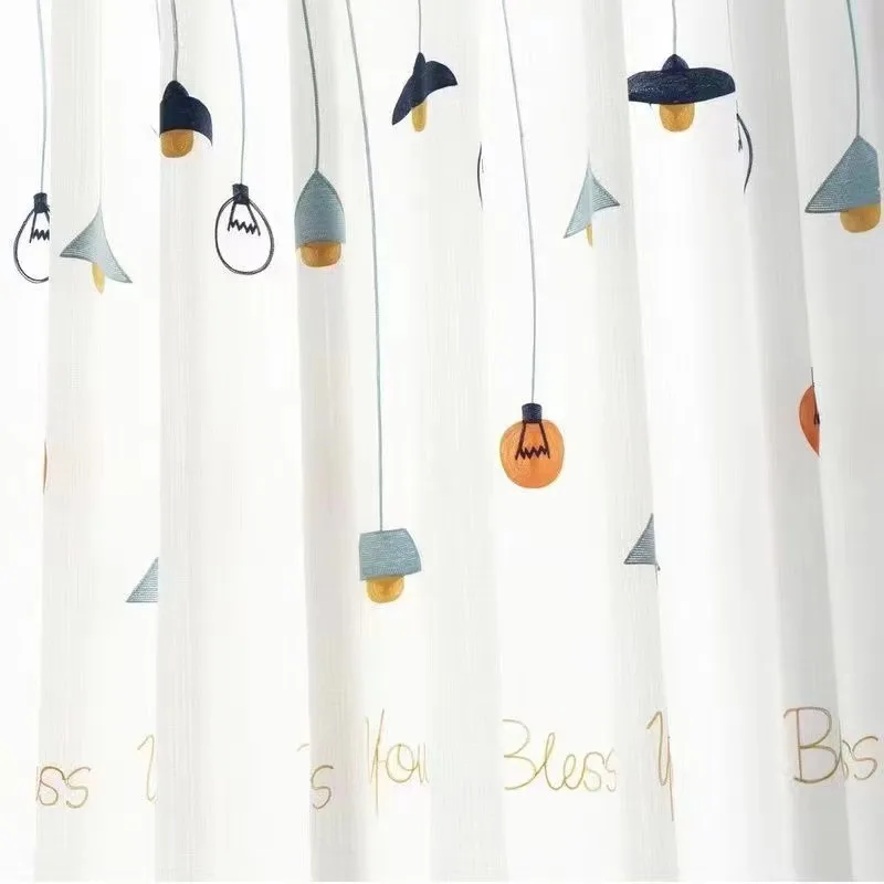 New Thickened Embroidered Window Screen, Living Room Bay Window Screen Curtain, White Translucent Embroidered Yarn
New Thickened Embroidered Window Screen, Living Room Bay Window Screen Curtain, White Translucent Embroidered Yarn