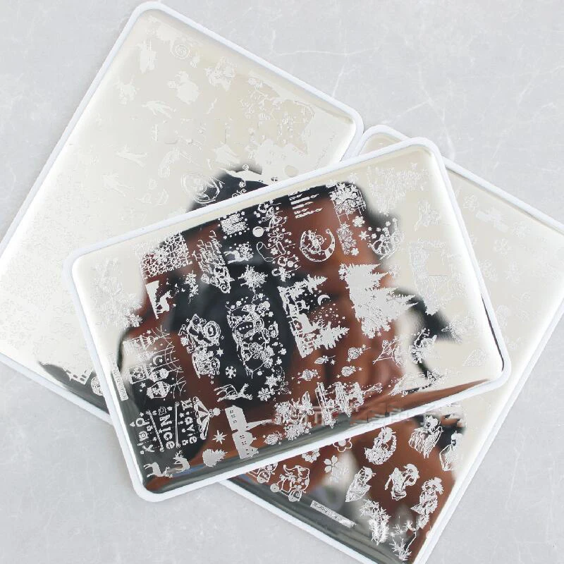 Christmas Holiday Nail Stamping Plate Image Plate High Quality Cartoon Stainless Professional Steel Art Template 9.5*14.5cm
Christmas Holiday Nail Stamping Plate Image Plate High Quality Cartoon Stainless Professional Steel Art Template 9.5*14.5cm