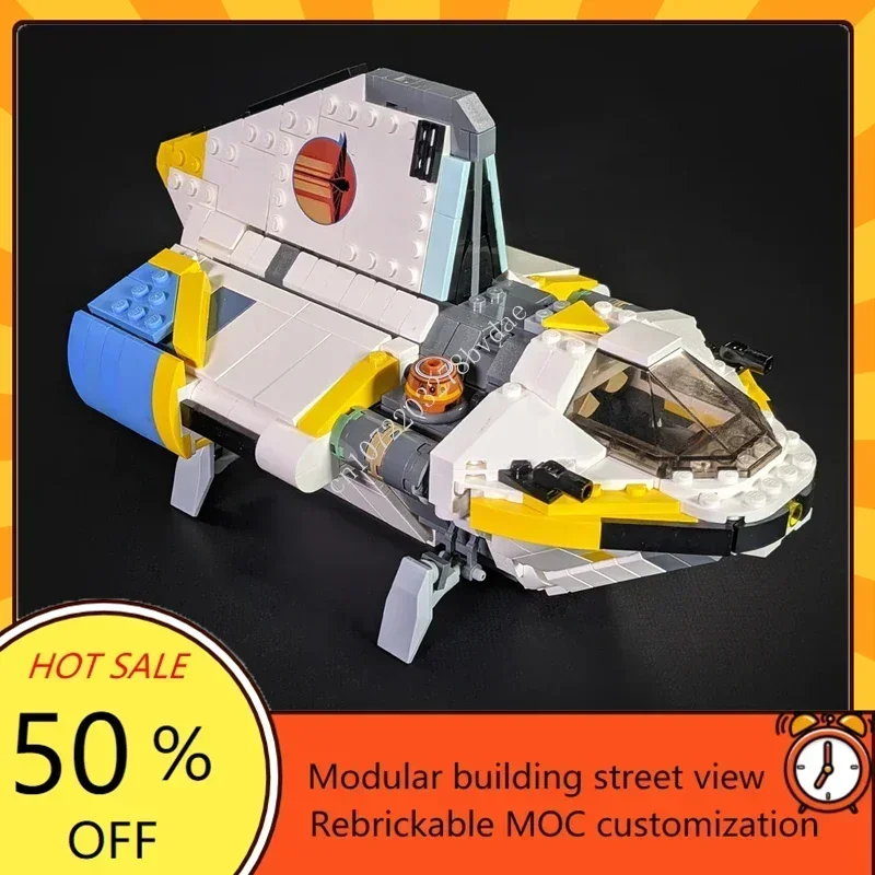 974 шт. MOC Space Battle Phantom II Модель звездного истребителя короткого давления Строительные блоки Технология Кирпичи DIY Сборка игрушек Подарки для детей
974 шт. MOC Space Battle Phantom II Модель звездного истребителя короткого давления Строительные блоки Технология Кирпичи DIY Сборка игрушек Подарки для детей
