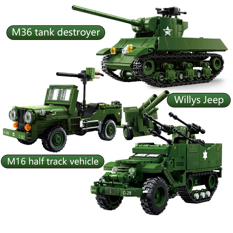 M36 tank building blocks, anti-aircraft gun armored vehicle military puzzle assembly toys, children's handmade DIY boys' gifts
M36 tank building blocks, anti-aircraft gun armored vehicle military puzzle assembly toys, children's handmade DIY boys' gifts