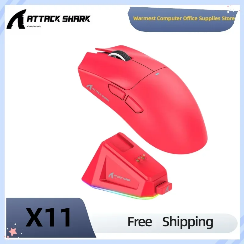 Attack Shark X11 PAW3311 Bluetooth Mouse Triple Mode Connectivity Touch Magnetic Charging Dock Lightweight Gaming Mouse
Attack Shark X11 PAW3311 Bluetooth Mouse Triple Mode Connectivity Touch Magnetic Charging Dock Lightweight Gaming Mouse