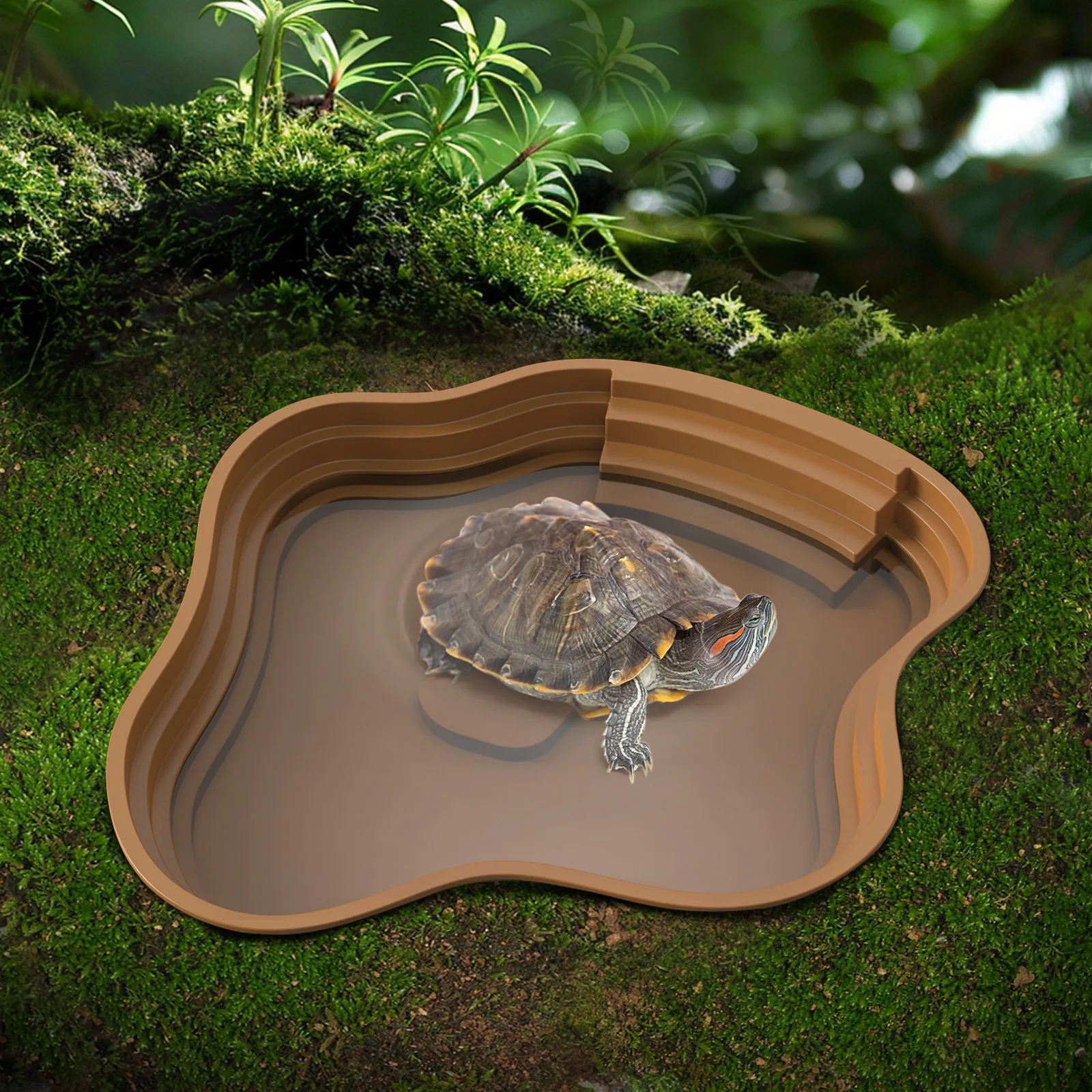 Turtle bathing basin, frog bathing basin, can also be used as food bowl and water basin, suitable for reptiles and amphibians
Turtle bathing basin, frog bathing basin, can also be used as food bowl and water basin, suitable for reptiles and amphibians