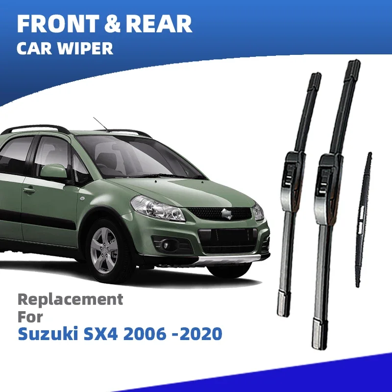 LHD Front Rear Windshield Wiper Blades For Suzuki SX4 2006 -2020 3Pc Windscreen Cleaning Accessories 2011 2014 2015 2016 2018
LHD Front Rear Windshield Wiper Blades For Suzuki SX4 2006 -2020 3Pc Windscreen Cleaning Accessories 2011 2014 2015 2016 2018