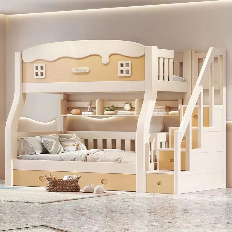 Solid wood mother and child bed upper and lower bunk thickened and heightened High Quality
Solid wood mother and child bed upper and lower bunk thickened and heightened High Quality