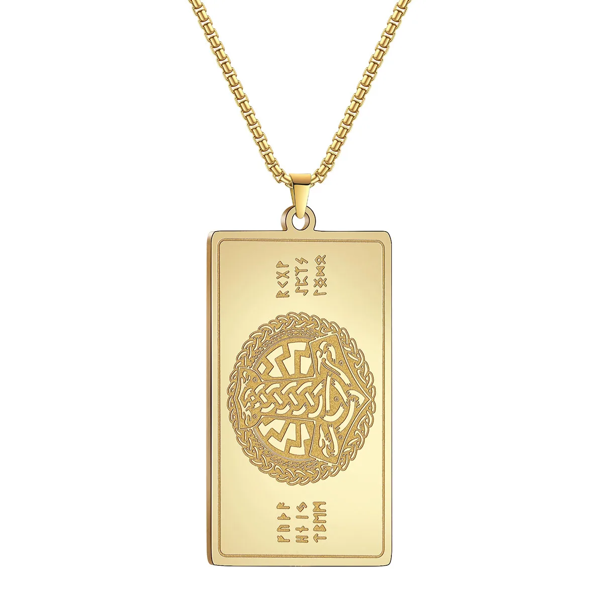 Featured Rune Pendant Necklace Stainless Steel Necklaces Jewellery Fashion Necklace For Women Jewelry Gifts 
Featured Rune Pendant Necklace Stainless Steel Necklaces Jewellery Fashion Necklace For Women Jewelry Gifts