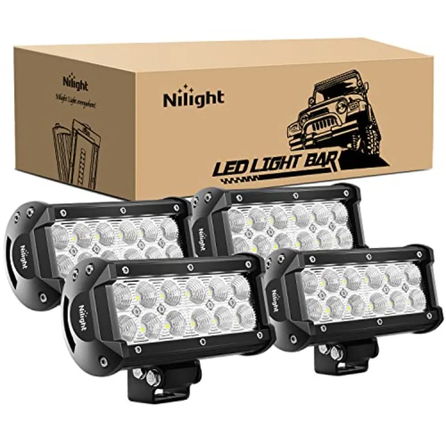 - 4PCS 36W 6.5 Inch Flood LED Light Bar Off Road Super Bright Driving Fog Boat Driving LED Work Light for Jeep
- 4PCS 36W 6.5 Inch Flood LED Light Bar Off Road Super Bright Driving Fog Boat Driving LED Work Light for Jeep