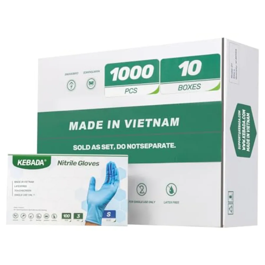 Kebada Nitrile Gloves D1 Nitrile Disposable Gloves for Cleaning Food Prep Industrial Grade Non-Sterile Food Safe Powder and Lat
Kebada Nitrile Gloves D1 Nitrile Disposable Gloves for Cleaning Food Prep Industrial Grade Non-Sterile Food Safe Powder and Lat