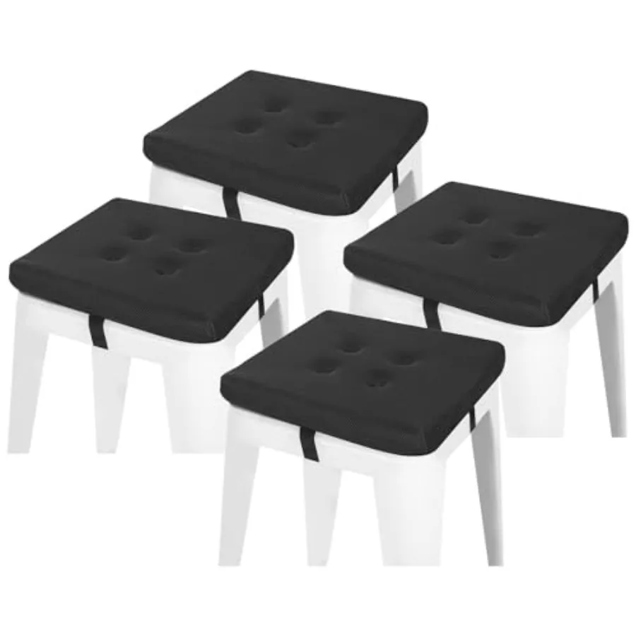 ch Memory Foam Square Stool Cushions with Ties Set, Dual-Layer Design Breathable Square Chair Pads Seat Cushions with Non-Slip
ch Memory Foam Square Stool Cushions with Ties Set, Dual-Layer Design Breathable Square Chair Pads Seat Cushions with Non-Slip