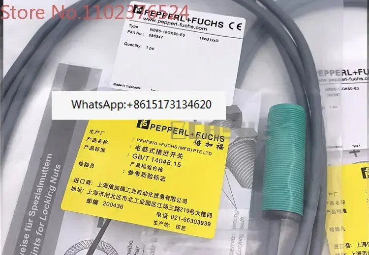 New Proximity Switch (NBB5) NBN8-18GK50-E2 (E0) Plastic Tube Inductive Sensor
New Proximity Switch (NBB5) NBN8-18GK50-E2 (E0) Plastic Tube Inductive Sensor