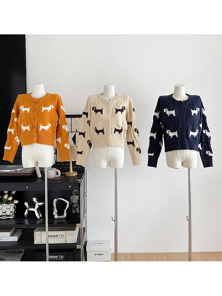 Autumn Winter Woman Korean Fashion Vintage Kawaii Cardigan O-neck Jumper Long Sleeve Sweater Pullovers Tide Aesthetic Cute Core
Autumn Winter Woman Korean Fashion Vintage Kawaii Cardigan O-neck Jumper Long Sleeve Sweater Pullovers Tide Aesthetic Cute Core