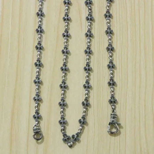 Euramerican punk sterling silver cross vintage necklace Men's and women's non-pendant chain Thai silver trend personality pendan
Euramerican punk sterling silver cross vintage necklace Men's and women's non-pendant chain Thai silver trend personality pendan