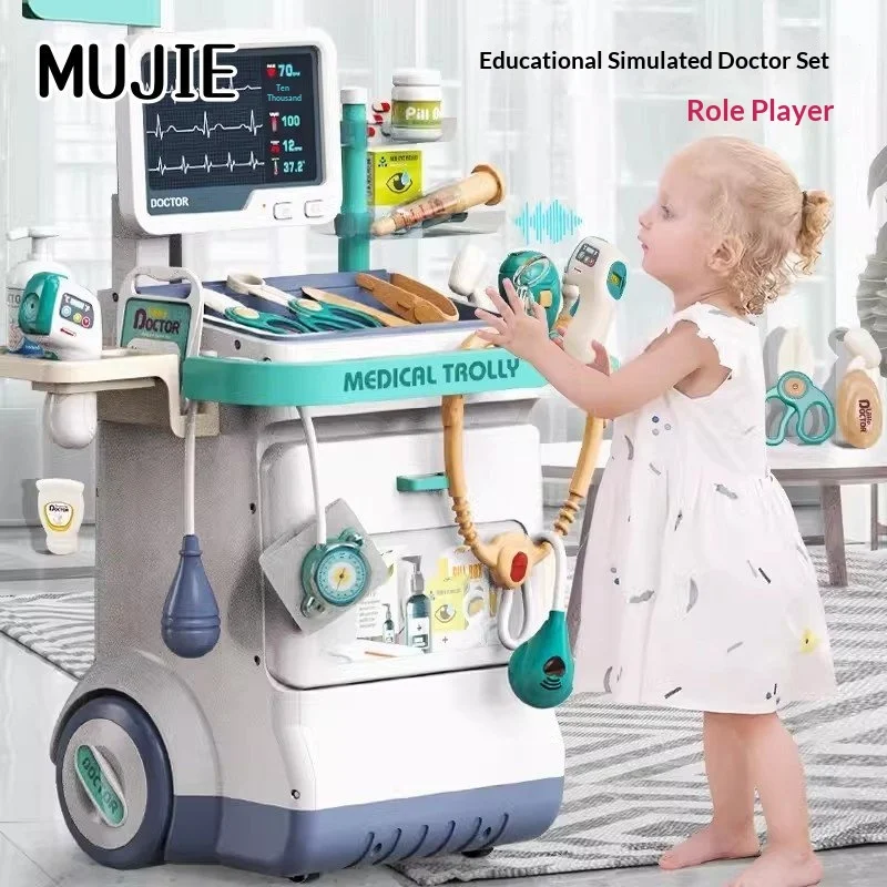 Japanese Kids Doctor Role Play Toy ECG Monitor Press To Sound Card Insertable Educational For Boys Girls Aged 3-6 Birthday Gift
Japanese Kids Doctor Role Play Toy ECG Monitor Press To Sound Card Insertable Educational For Boys Girls Aged 3-6 Birthday Gift