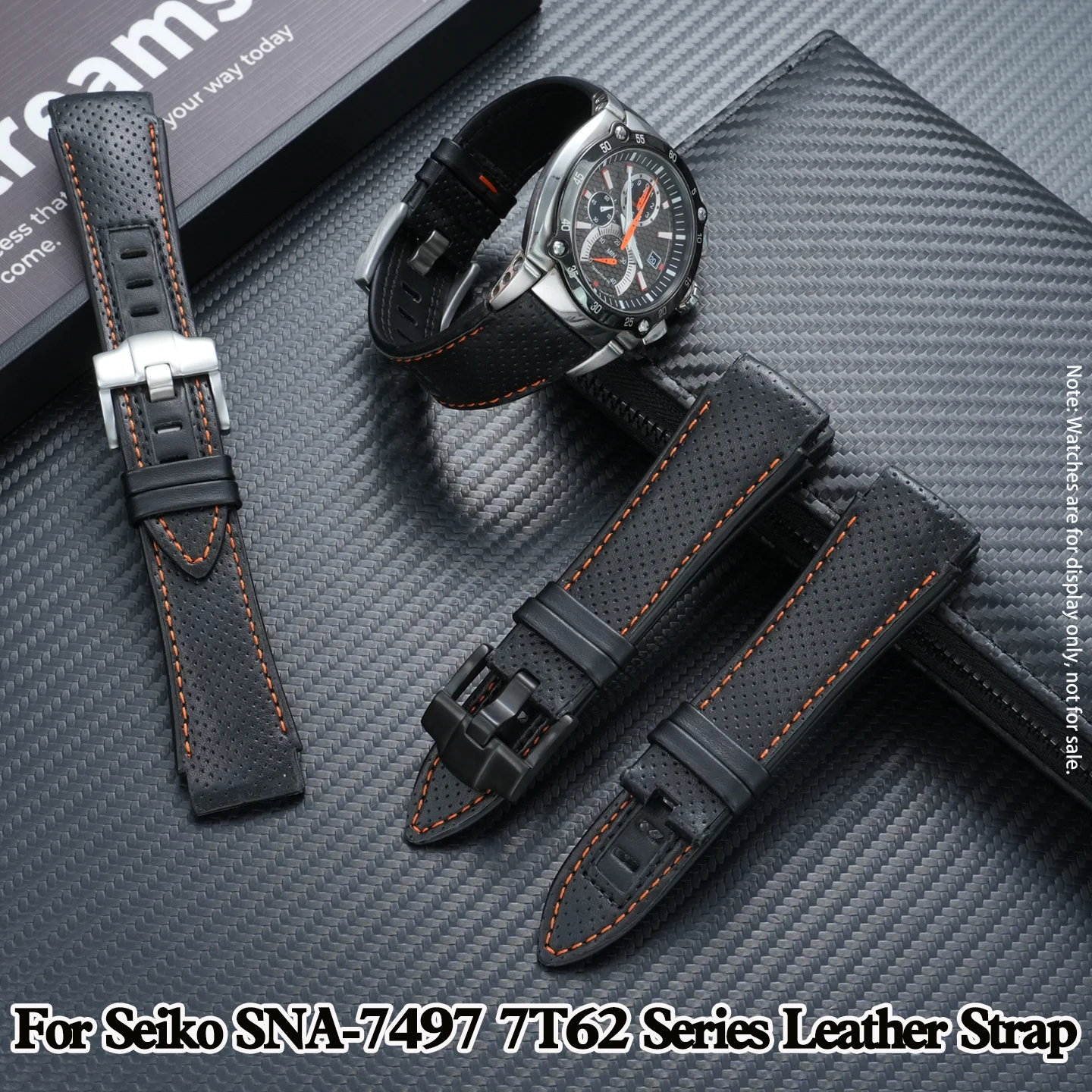 For Seiko Sportura SNA749 7T62-0ED0 Genuine Leather Watch Strap 22mm Black Orange Line Raised Mouth Replacement Band Men Parts
For Seiko Sportura SNA749 7T62-0ED0 Genuine Leather Watch Strap 22mm Black Orange Line Raised Mouth Replacement Band Men Parts