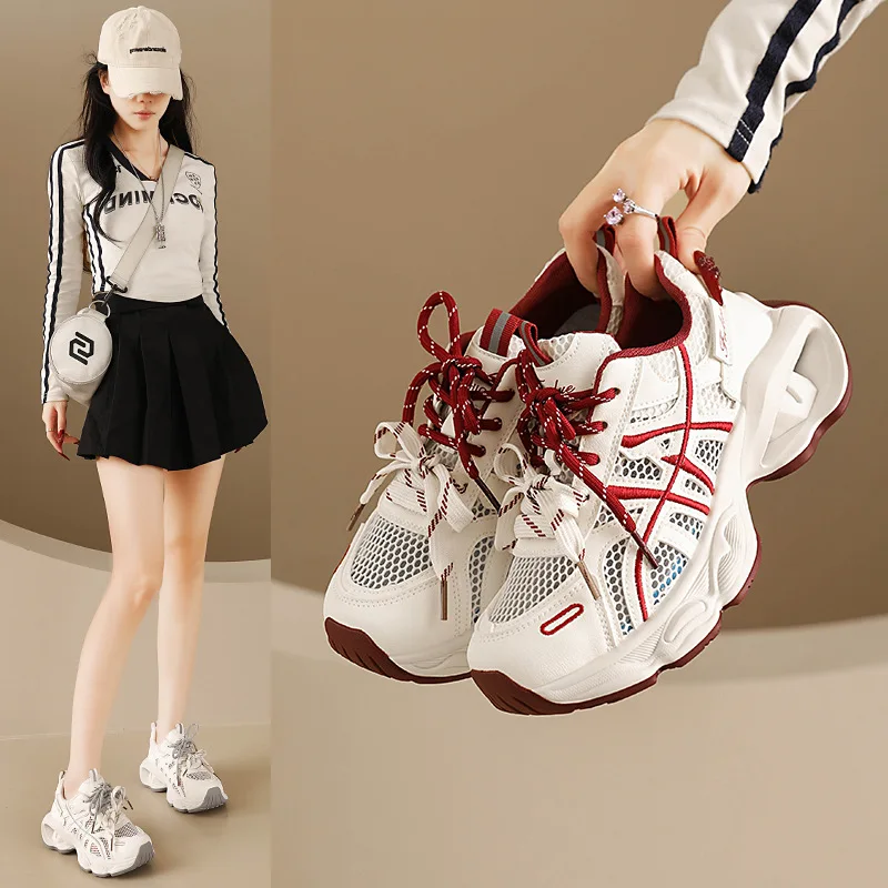 2026 Women's Dad Shoes Summer Thick Sole Sports Leisure Increasing Height Outdoor Running Shoes Comfortable Breathable
2026 Women's Dad Shoes Summer Thick Sole Sports Leisure Increasing Height Outdoor Running Shoes Comfortable Breathable