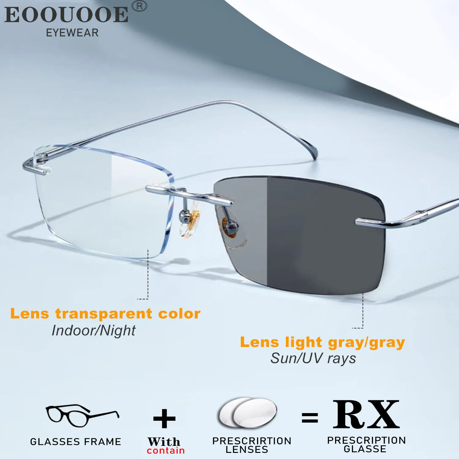 Women Titanium Eyeglasses Prescription Glasses Rimless Optical Lenses Myopia Reading Eyewear Customized Progressive Hyperopia
Women Titanium Eyeglasses Prescription Glasses Rimless Optical Lenses Myopia Reading Eyewear Customized Progressive Hyperopia