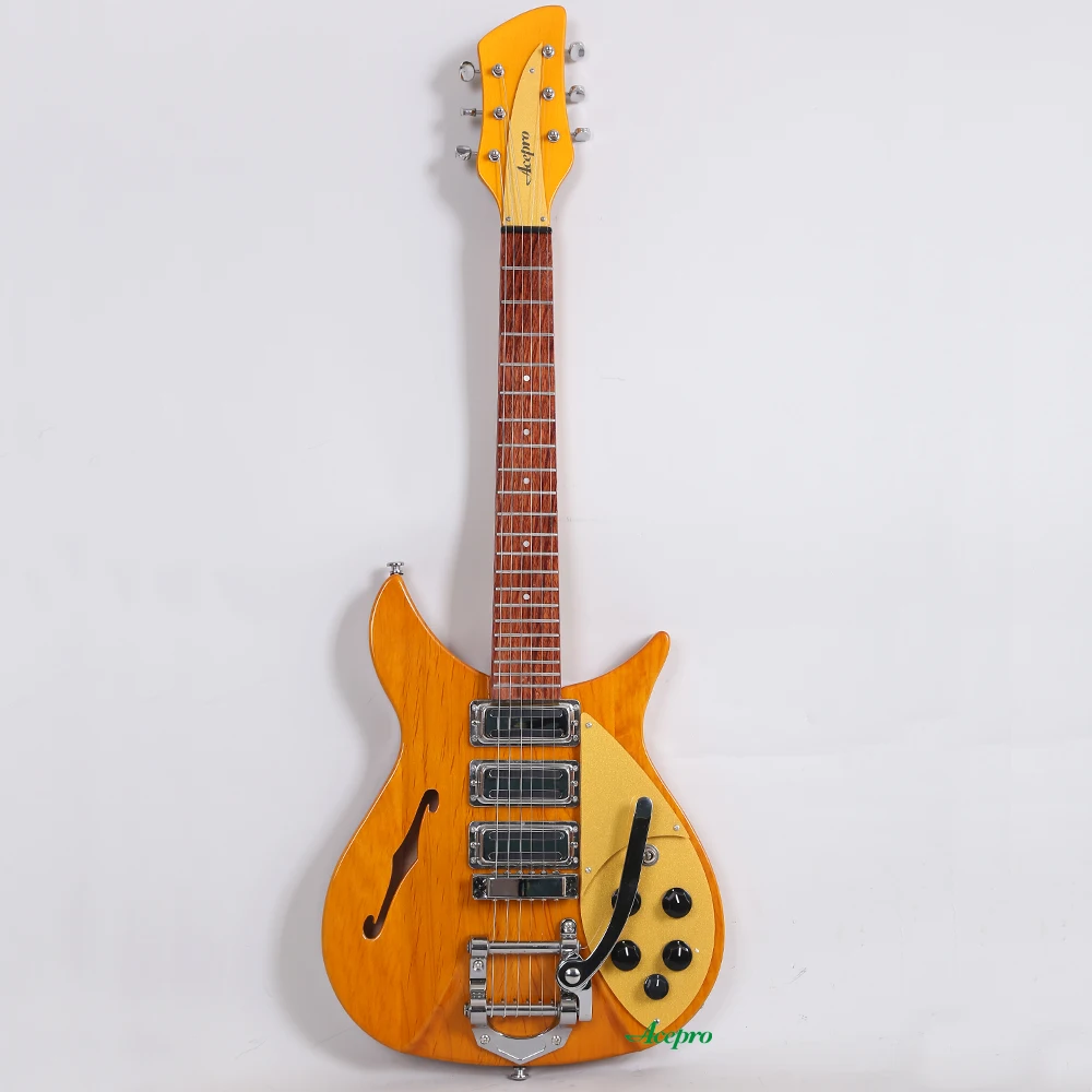In Stock Rickenbacker Alder Body 325 Electric Guitar F hole Semi-Hollow Body Tremolo 20.75" Scale, Light Yellow Guitarra
In Stock Rickenbacker Alder Body 325 Electric Guitar F hole Semi-Hollow Body Tremolo 20.75" Scale, Light Yellow Guitarra