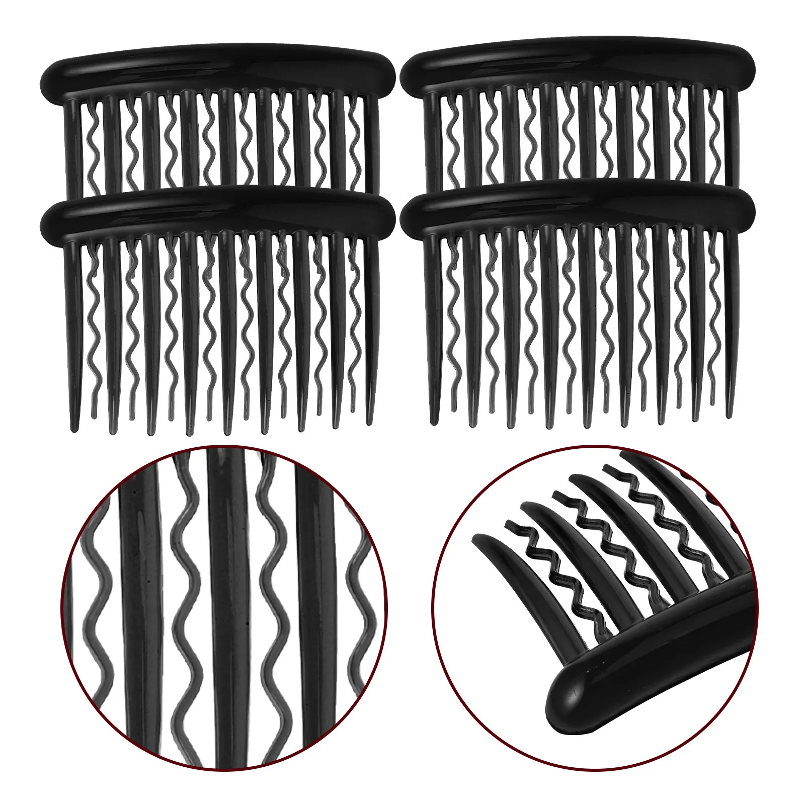 24Pcs Plastic Bridal Wave Hair Comb with 17 Straight Teeth Vintage Side Twist Veil Clip for Wedding Party Daily Use Fine Hair
24Pcs Plastic Bridal Wave Hair Comb with 17 Straight Teeth Vintage Side Twist Veil Clip for Wedding Party Daily Use Fine Hair