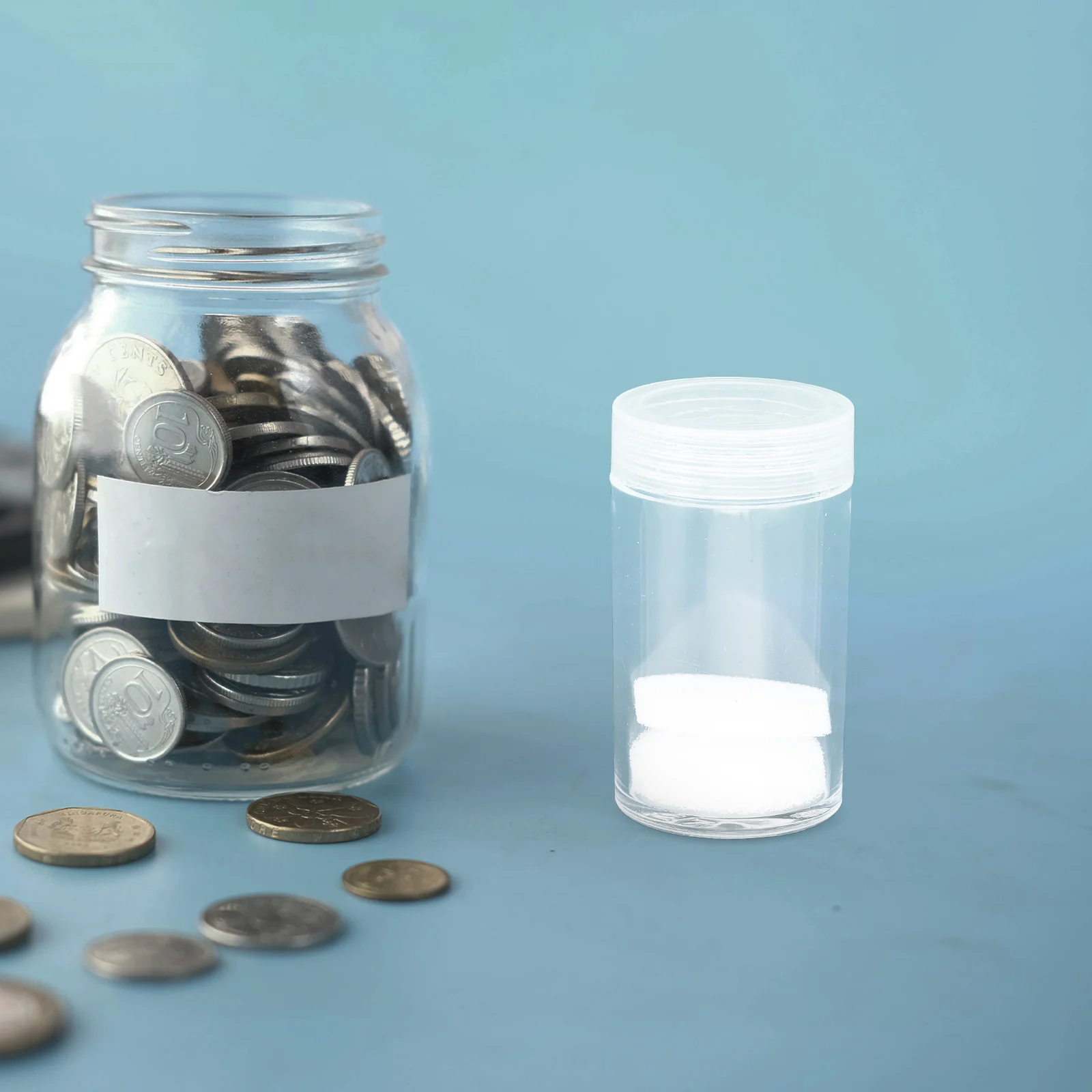 10pcs Coin Storage Bucket Clear Packing Tube Airtight Protection Organizer Collectors Coins Boxes Plastic Round Holders
10pcs Coin Storage Bucket Clear Packing Tube Airtight Protection Organizer Collectors Coins Boxes Plastic Round Holders