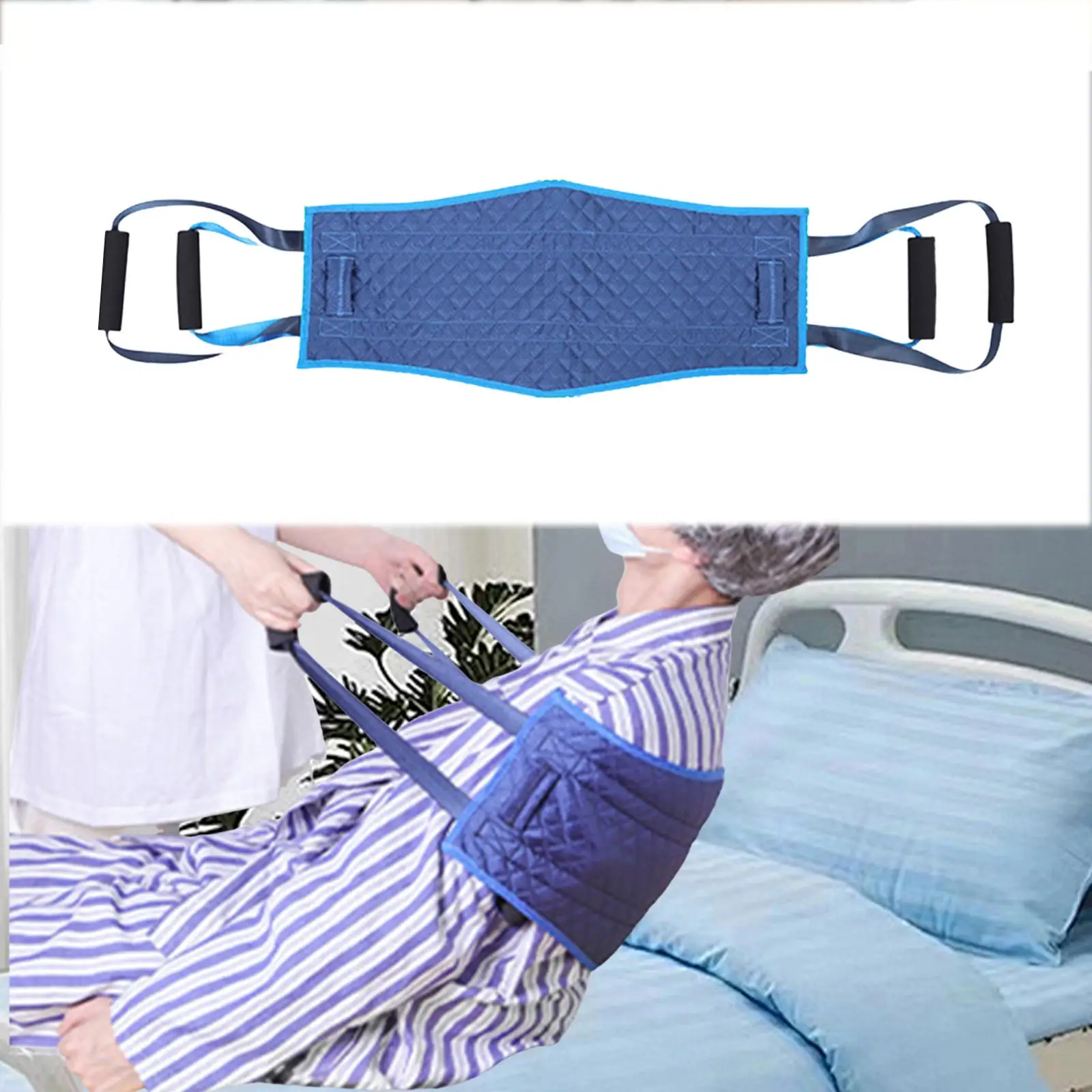 Patient Lift Sling Washable Comfort Sling for Seniors Bedridden Leg Lifting
Patient Lift Sling Washable Comfort Sling for Seniors Bedridden Leg Lifting