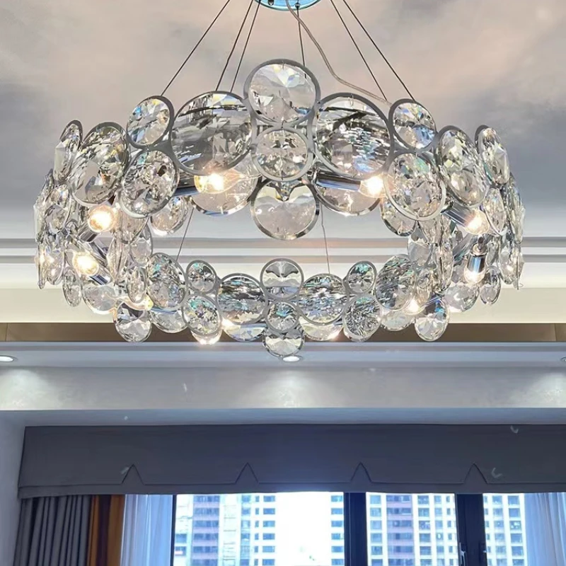 Modern Luxury Bubble Crystal Chandelier Villa Living Room Dining Room Bedroom Net Red Cream Style
Modern Luxury Bubble Crystal Chandelier Villa Living Room Dining Room Bedroom Net Red Cream Style
