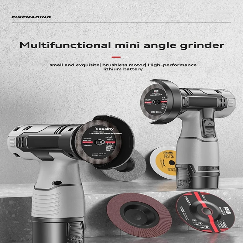Угловая шлифовальная машина с литиевой батареей, небольшая электрическая шлифовальная машина, полировальный станок, резак, беспроводной ручной тип
Угловая шлифовальная машина с литиевой батареей, небольшая электрическая шлифовальная машина, полировальный станок, резак, беспроводной ручной тип