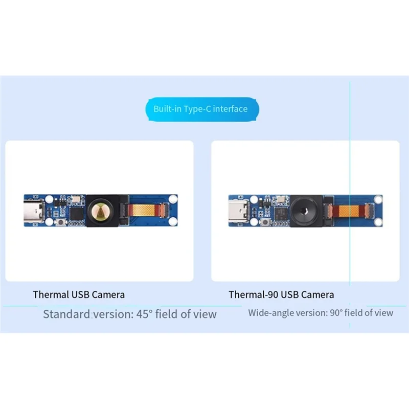 A32T-Long-Wave IR Thermal Imaging Camera Module, For Raspberry Pi IR Camera, 80X62 Pixels, Options For FOV And Connector,B