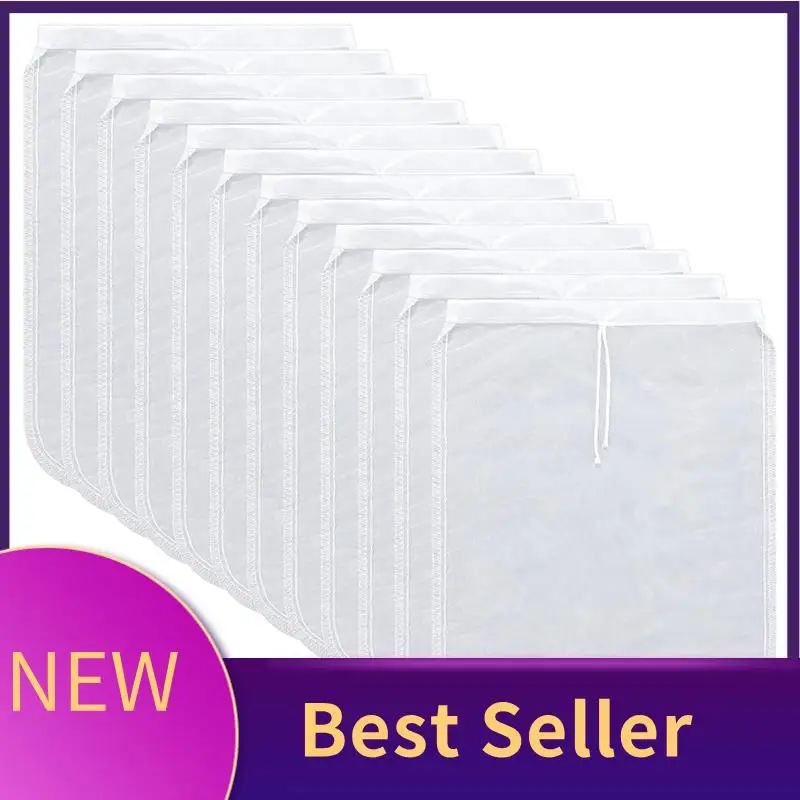 12 Pcs Nut Milk Bag Reusable Food Safe Nylon Bag Strainer Nut Milk Mesh Bag For Straining Almond, Coffee, Juices
12 Pcs Nut Milk Bag Reusable Food Safe Nylon Bag Strainer Nut Milk Mesh Bag For Straining Almond, Coffee, Juices