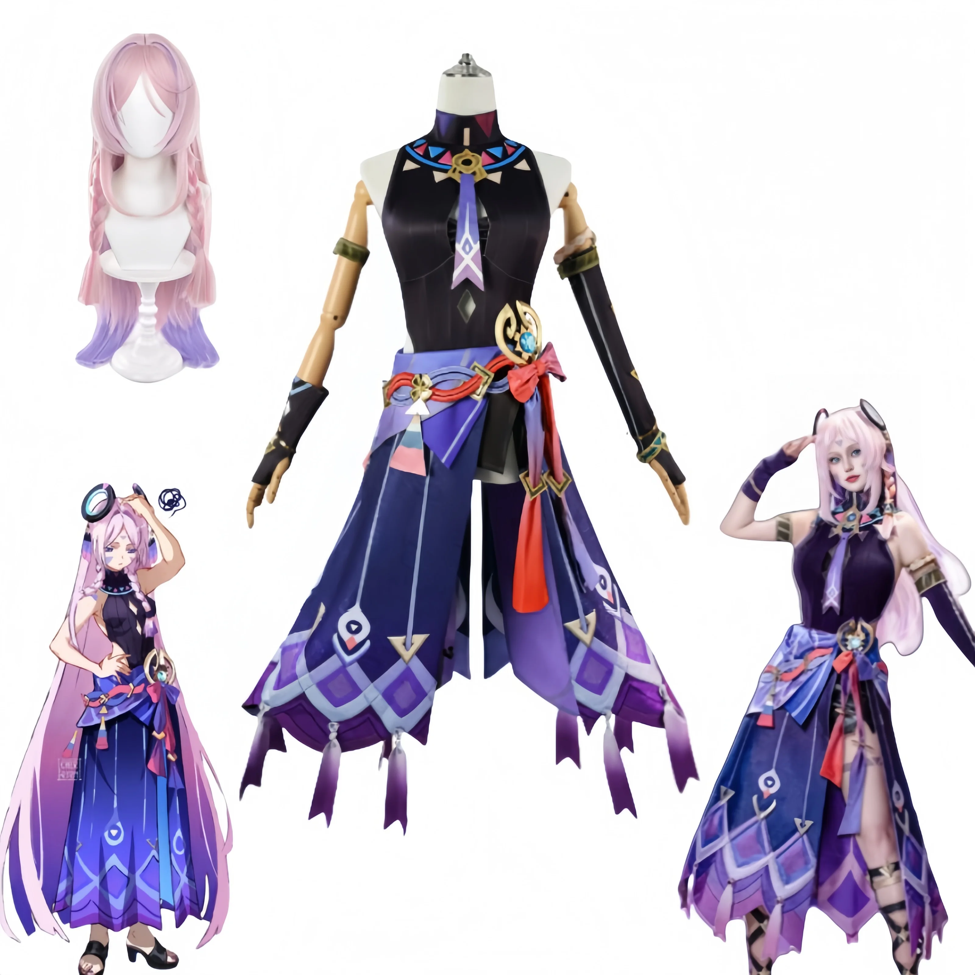 In Stock Genshin Impact Citlali Cosplay Costume Uniform Dress Wig Suit for Women Halloween Carnival Party Role Play Outfits
In Stock Genshin Impact Citlali Cosplay Costume Uniform Dress Wig Suit for Women Halloween Carnival Party Role Play Outfits