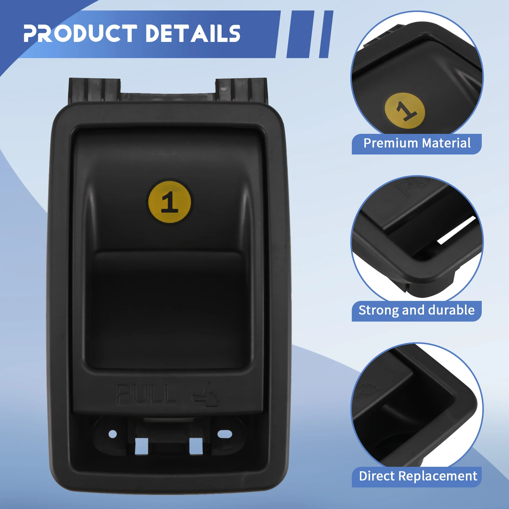 Seat Latch Release Handle 7290908011 For Toyota Sienna-3Rd Row Automobile Repairing Accessory 7290908011B0
Seat Latch Release Handle 7290908011 For Toyota Sienna-3Rd Row Automobile Repairing Accessory 7290908011B0