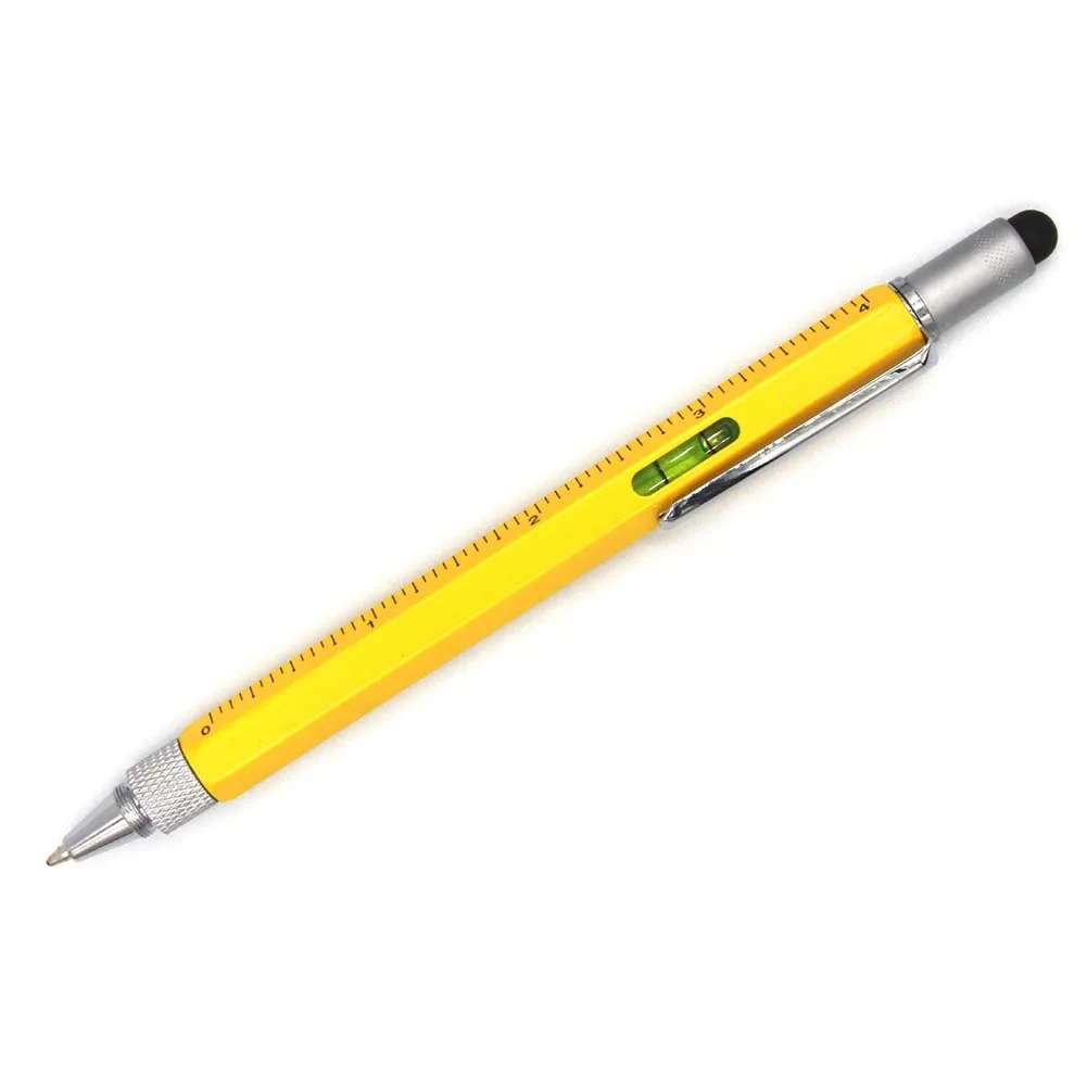 6 In 1 Multi-function Tool Pen 149mmLevel Scale Touch Screen 6in1 Metal Ballpoint Pen Versatile Carpenters Engineers Pen
6 In 1 Multi-function Tool Pen 149mmLevel Scale Touch Screen 6in1 Metal Ballpoint Pen Versatile Carpenters Engineers Pen