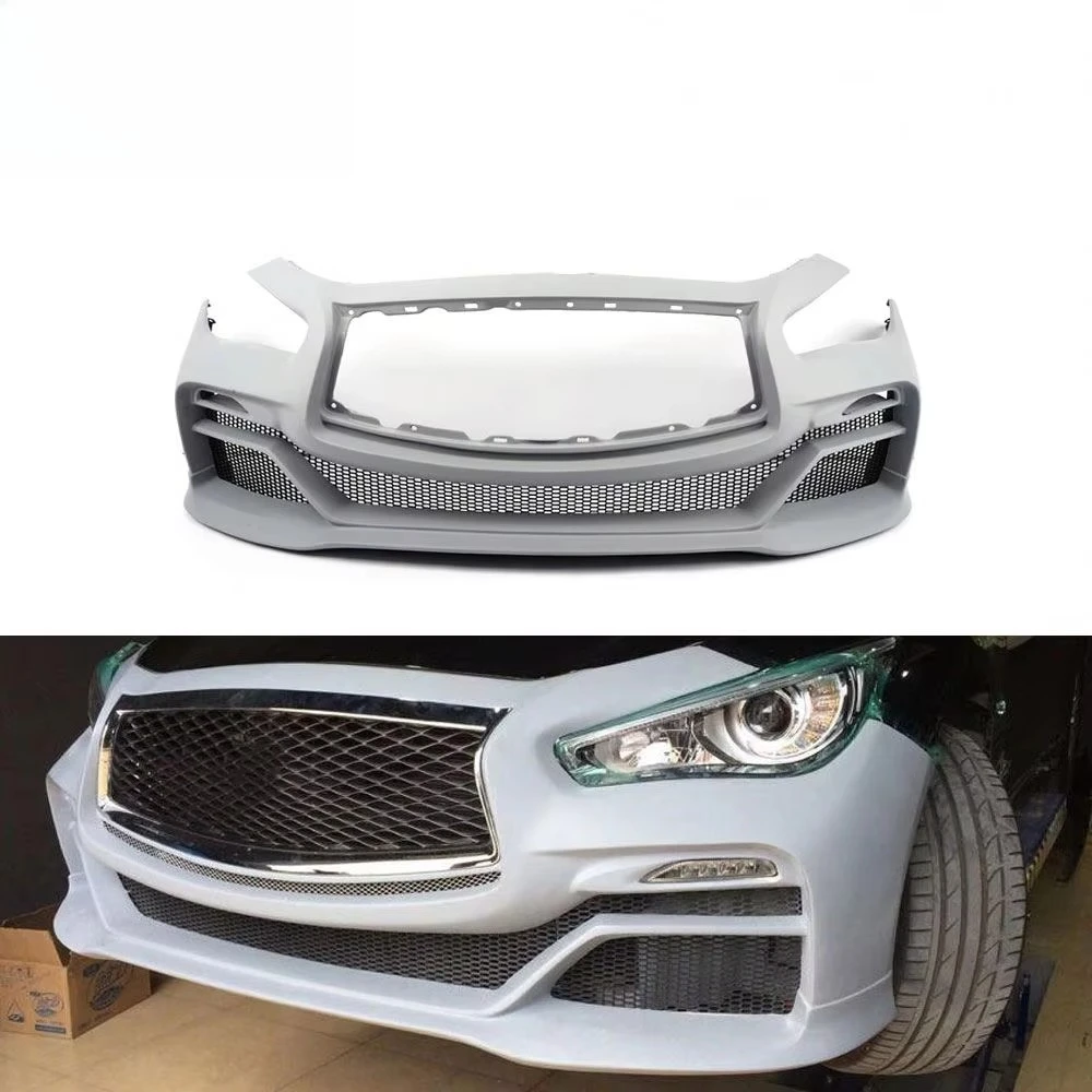 High Quality Carbon Fiber FRP Front Bumper Body Kit for E Style Q50 FRP
High Quality Carbon Fiber FRP Front Bumper Body Kit for E Style Q50 FRP