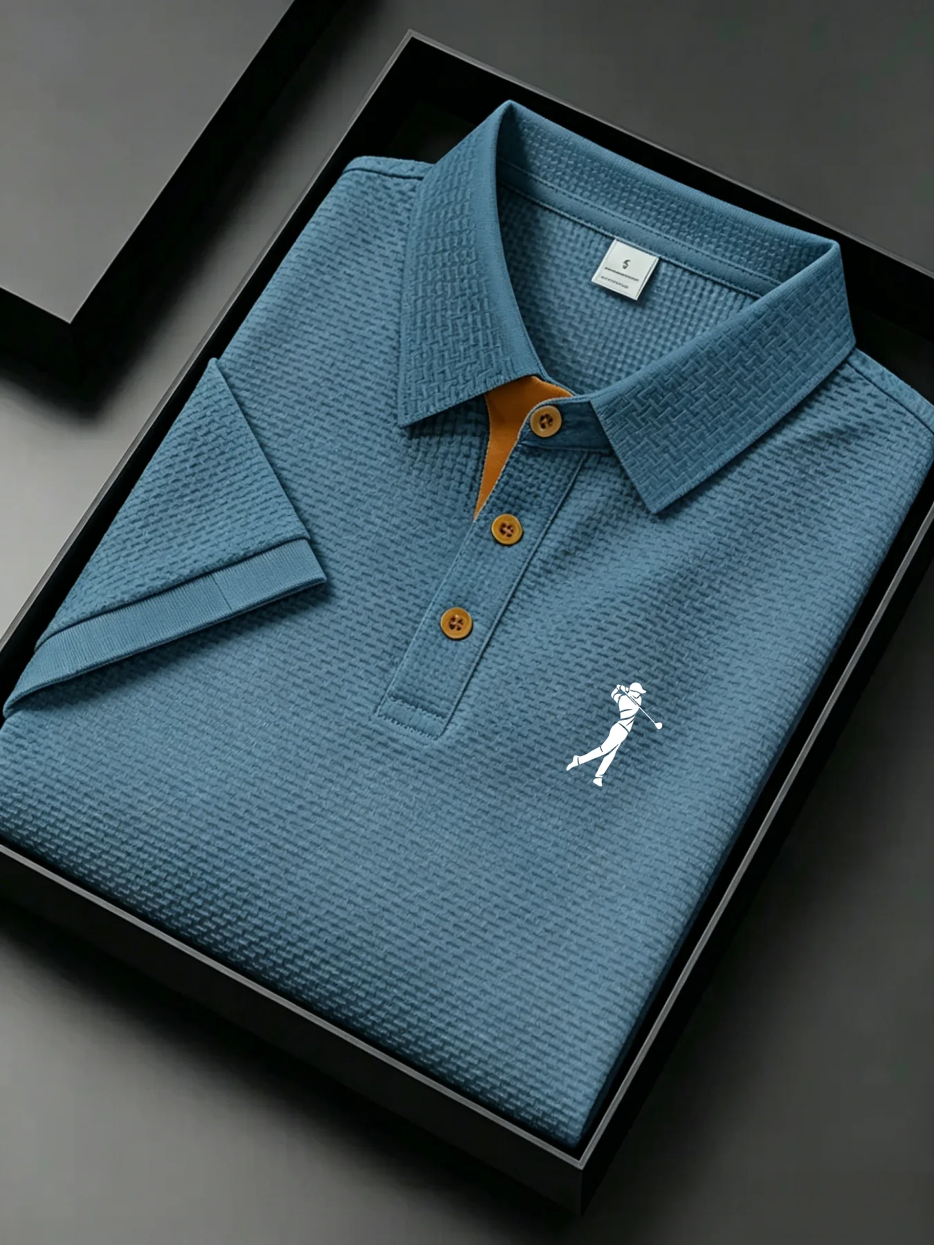 Mens Golf Waffle Knit Polo Shirt Casual Business Breathable Short Sleeve Sports Top
Mens Golf Waffle Knit Polo Shirt Casual Business Breathable Short Sleeve Sports Top