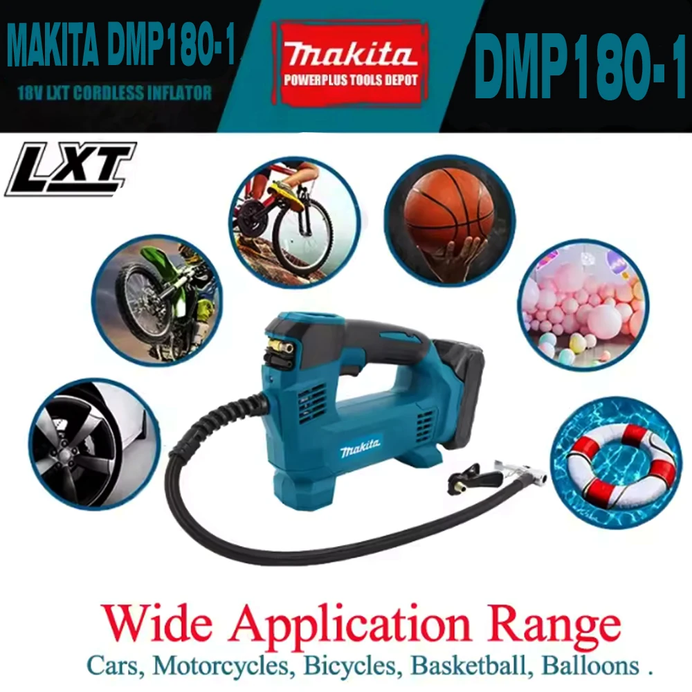 DMP180-1 18V MAKITA Lithium-Ion Cordless Inflator Bare Tool For Car Portable Tyre Inflator Electric Motorcycle Pump Air Inflator
DMP180-1 18V MAKITA Lithium-Ion Cordless Inflator Bare Tool For Car Portable Tyre Inflator Electric Motorcycle Pump Air Inflator