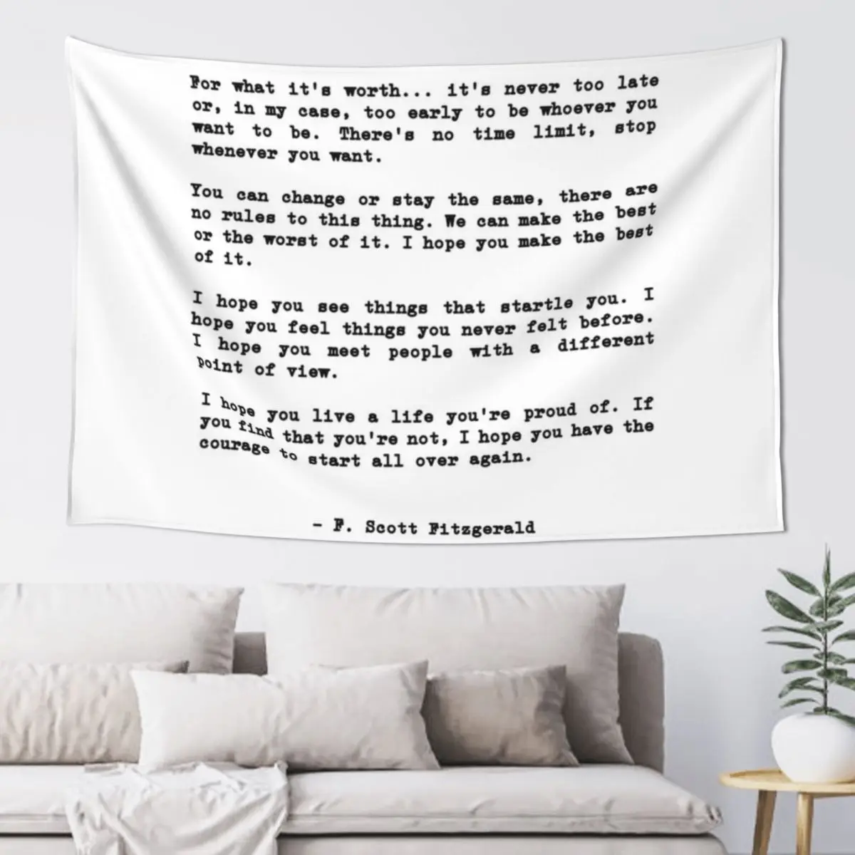 For what its worth... it’s never too late or, in my case Tapestry Bedroom Decor On The Wall Home Decoration Accessories Tapestry
For what its worth... it’s never too late or, in my case Tapestry Bedroom Decor On The Wall Home Decoration Accessories Tapestry