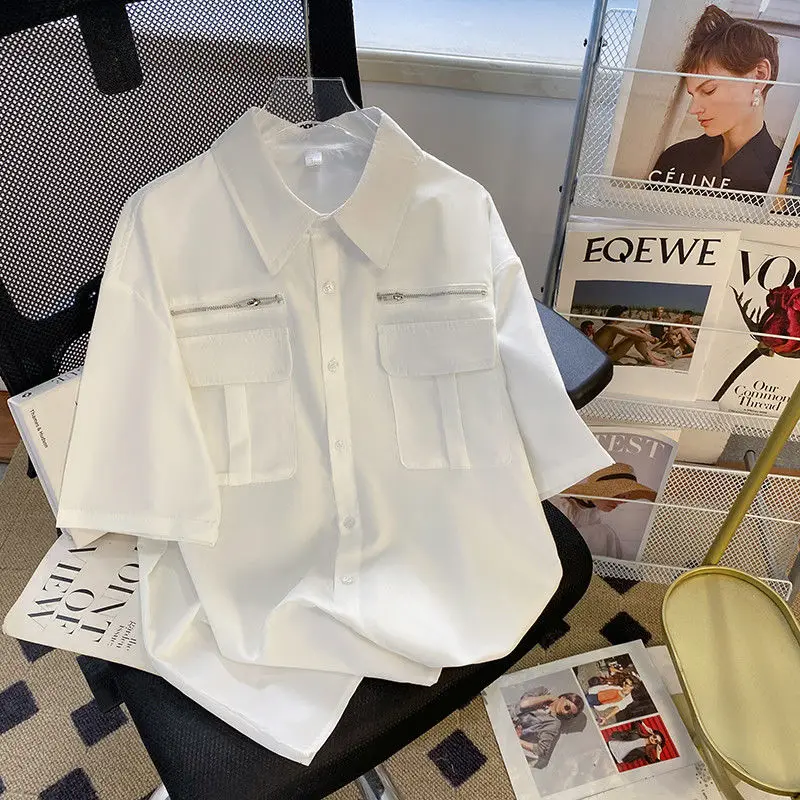 Рабочая рубашка с короткими рукавами, мужская летняя уличная ниша, высококачественный дизайн, американская красивая свободная повседневная куртка
Рабочая рубашка с короткими рукавами, мужская летняя уличная ниша, высококачественный дизайн, американская красивая свободная повседневная куртка