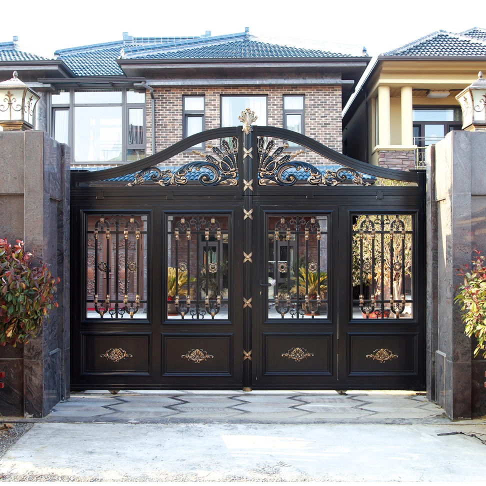 European Style Cast Aluminium Gates Villa Doors Electric Garden Gates Aluminium Courtyard Gate
European Style Cast Aluminium Gates Villa Doors Electric Garden Gates Aluminium Courtyard Gate