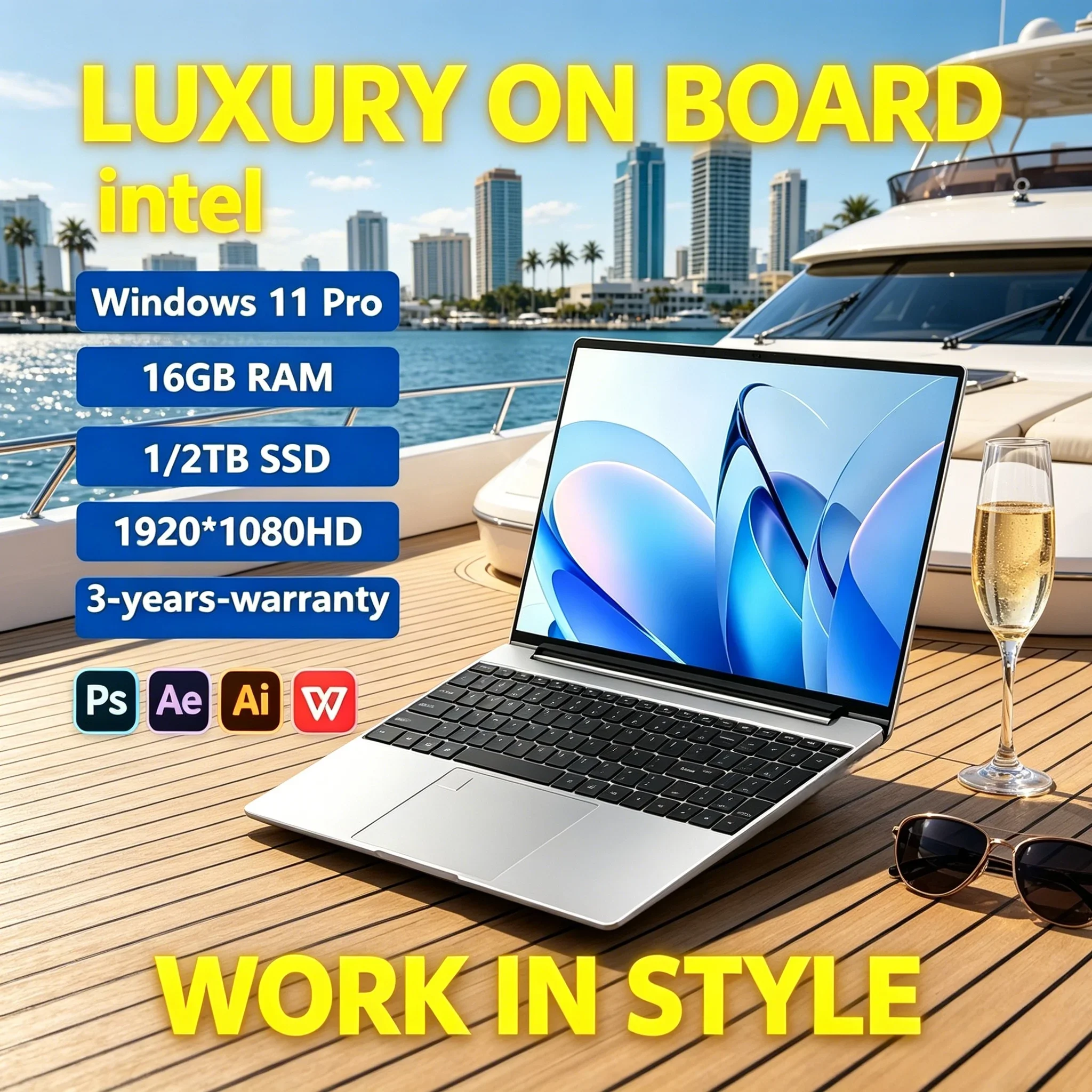 Ultra Slim 14.1 Inch High Refresh Rate Laptop 32GB RAM 2TB SSD N95 Processor Fingerprint Unlock Daily Use PC
Ultra Slim 14.1 Inch High Refresh Rate Laptop 32GB RAM 2TB SSD N95 Processor Fingerprint Unlock Daily Use PC