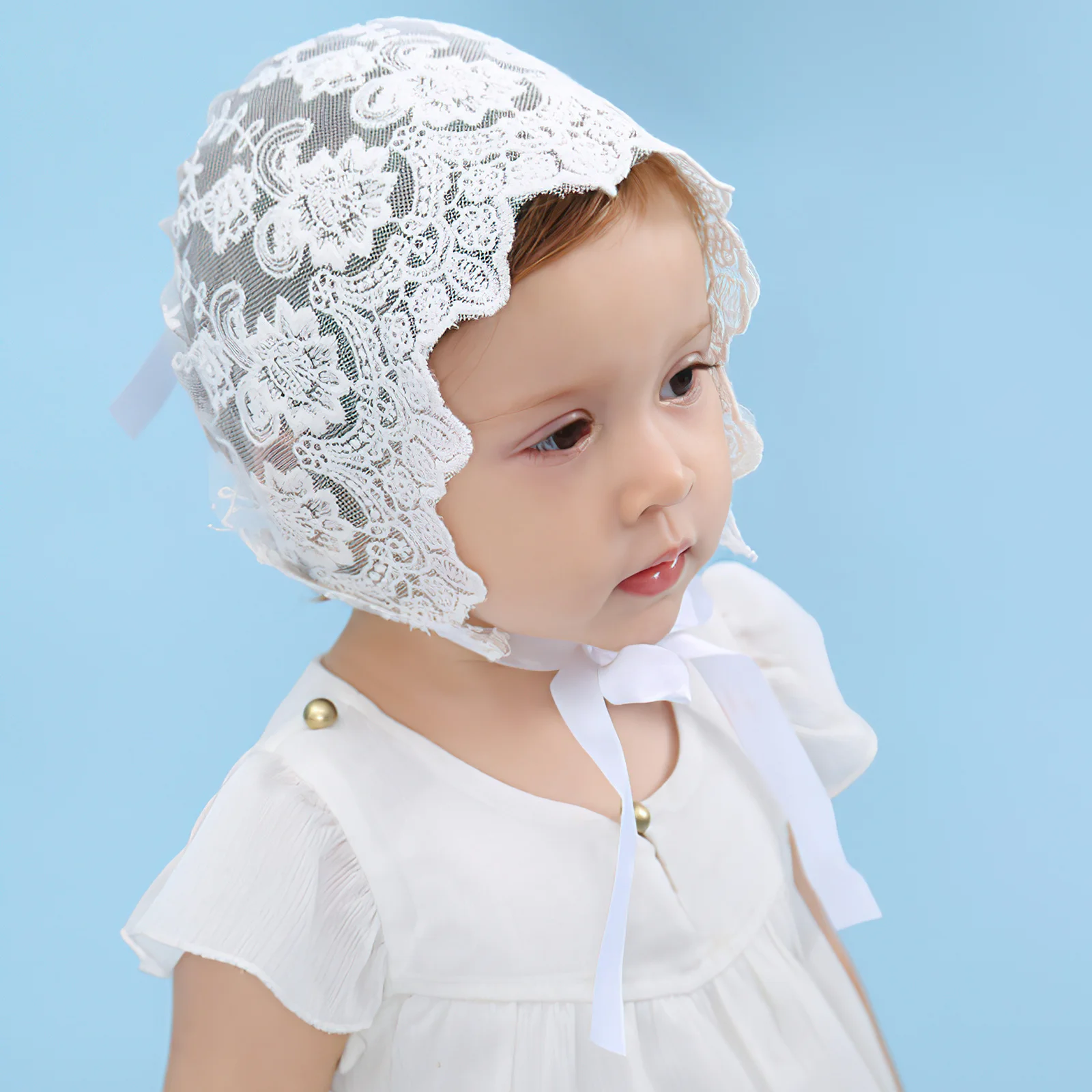 1Pcs Hat for Baby Girl Elegant Lace Cap Comfortable Fit Perfect Gift Newborn Toddler Photo Shoot Accessory White
1Pcs Hat for Baby Girl Elegant Lace Cap Comfortable Fit Perfect Gift Newborn Toddler Photo Shoot Accessory White