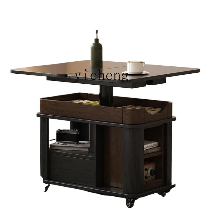 ZK movable lifting folding coffee table medieval trolley dining table dual-purpose solid wood sofa side table
ZK movable lifting folding coffee table medieval trolley dining table dual-purpose solid wood sofa side table